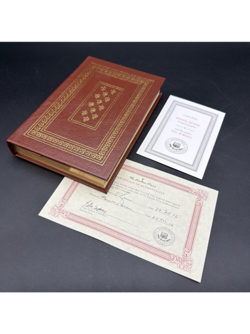 Going After Cacciato by Tim O'Brien Signed First 1st Ed Easton Press HC 2006 - Picture 10 of 16